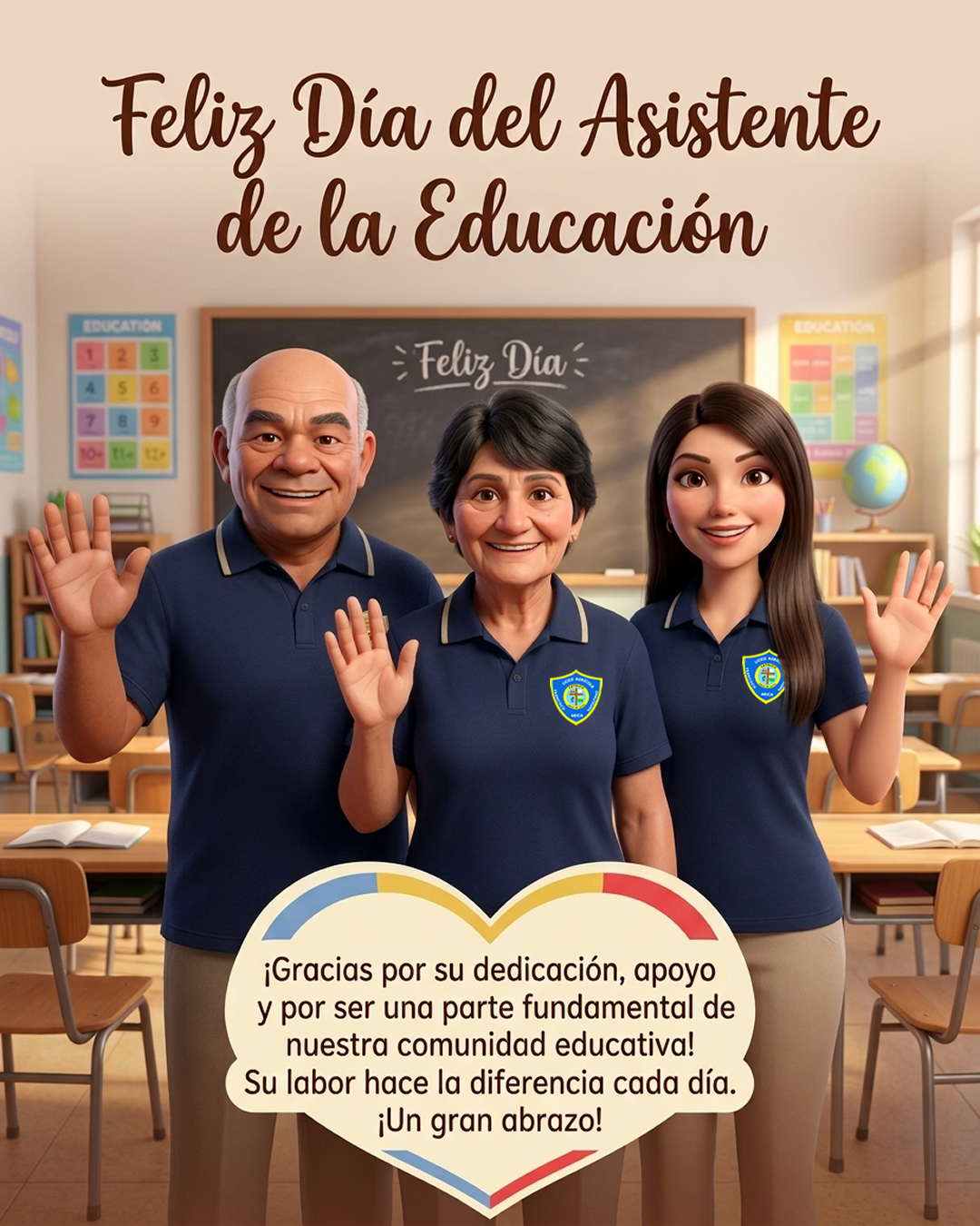 Feliz Día del Asistente de la Educación.